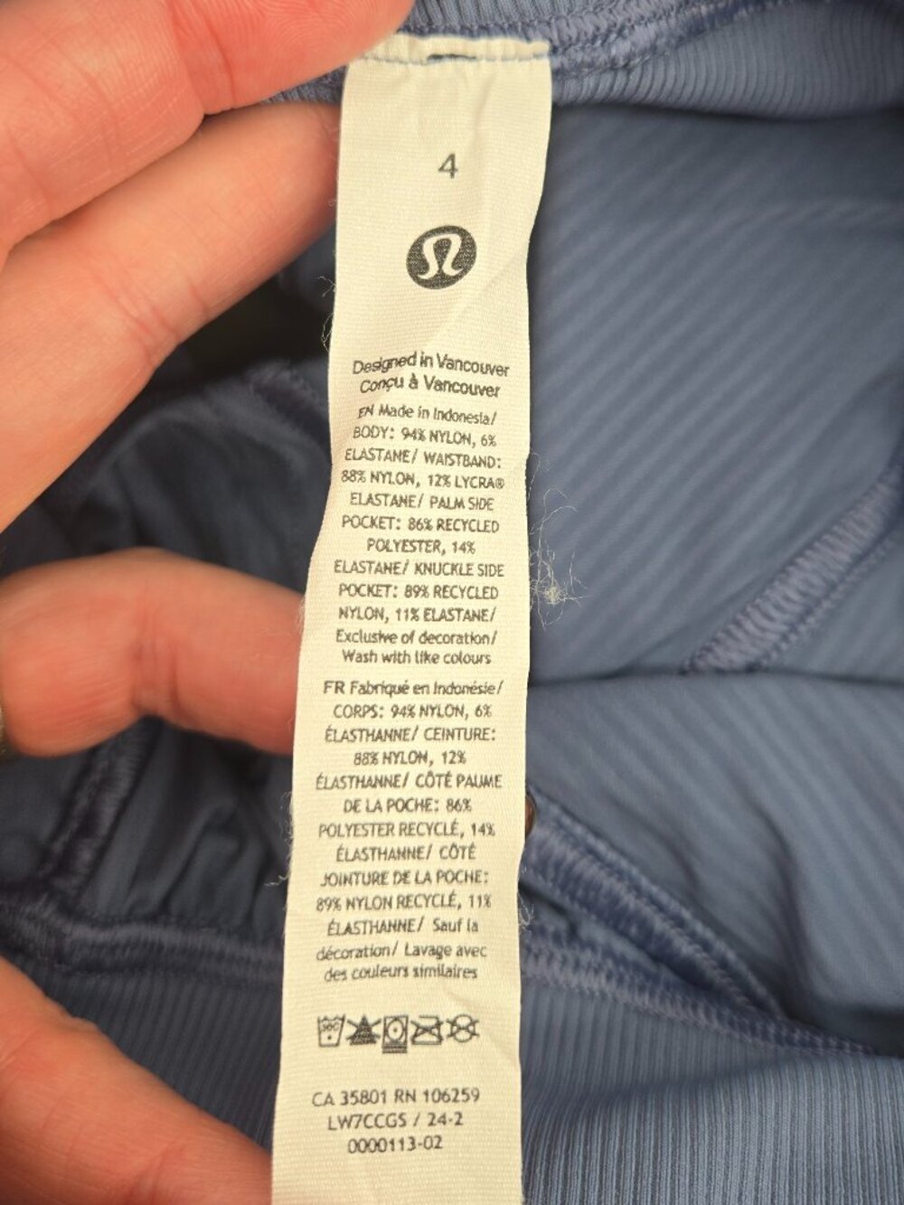 Lululemon Dance Studio High-Rise Short 3.5" - 4 Oasis Blue - Picture 6 of 7